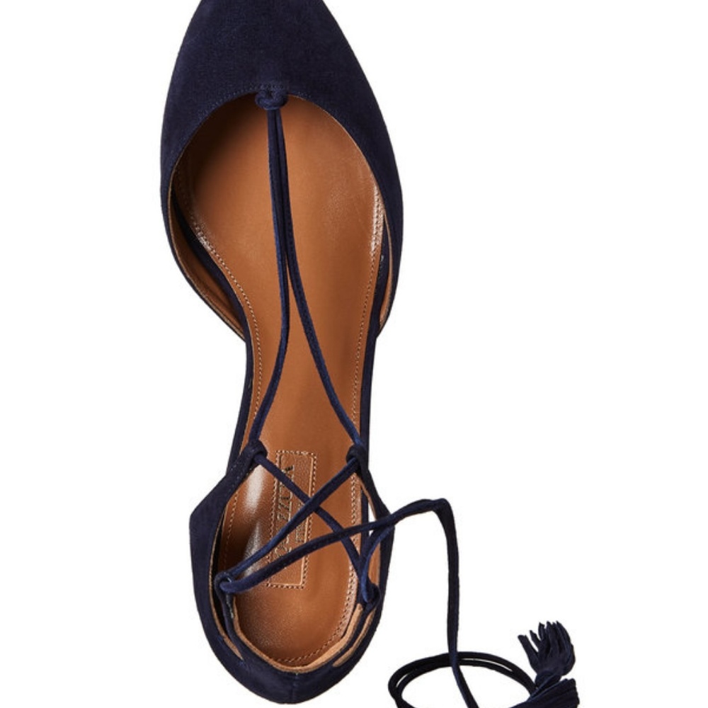 Aquazzura Boheme Tassel Pump Suede 50mm - Picture 2 of 7